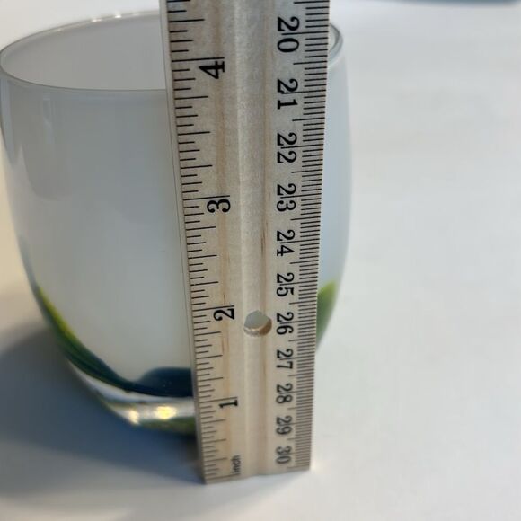 Glassybaby HAWKFETTI Seattle Seahawks 2017 Votive Candleholder With Sticker - Picture 12 of 12